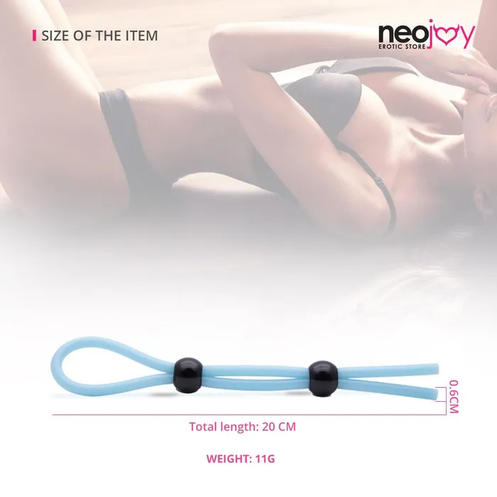 Neojoy Vibrators Neojoy Long Silicone Lasso 6mm Blue Orange