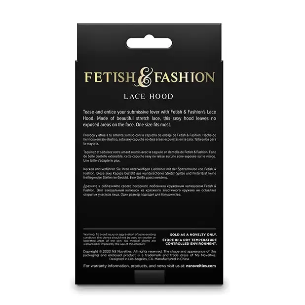 New Sensations Novelties Inc Couples Hustler Taboo Lace Hood White New Sensations Novelties Inc Couples Hustler Taboo Lace Hood White
