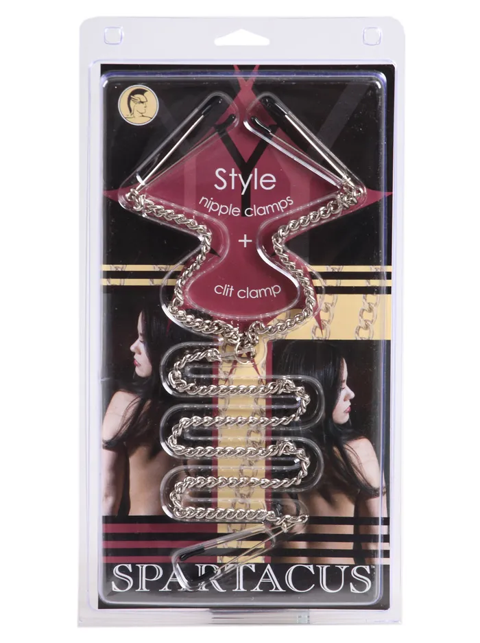 Nipple Clamps with Clit Clamp HonourSkintwocom Female Sex Toys Nipple Clamps with Clit Clamp HonourSkintwocom Female Sex Toys