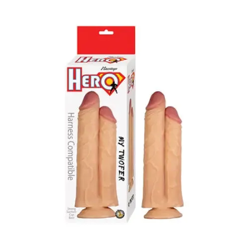 Novelties By Nasswalk Female Sex Toys Hero My Twofer Dildo White