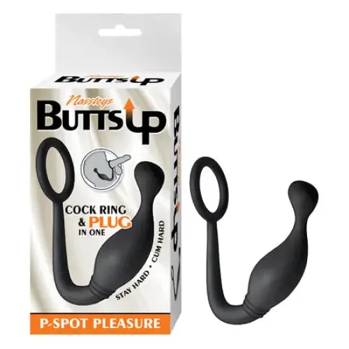 Novelties By Nasswalk Male Sex Toys Nasstoys Butts Up PSpot Pleasure Silicone Cock Ring Anal Plug Black Novelties By Nasswalk Male Sex Toys Nasstoys Butts Up PSpot Pleasure Silicone Cock Ring Anal Plug Black