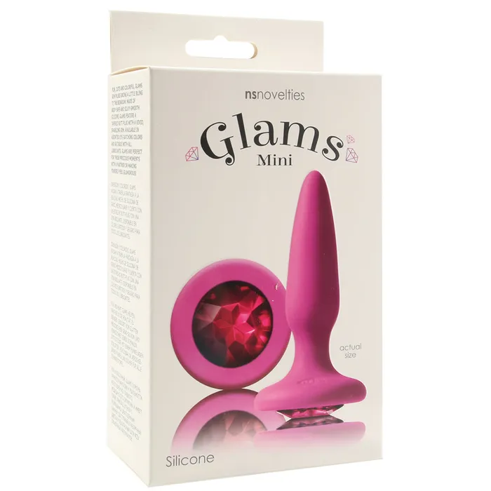 ns novelties Glams Mini Pink Gem Silicone Butt Plug Anal ns novelties Glams Mini Pink Gem Silicone Butt Plug Anal