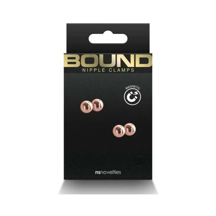 NS Novelties Vibrators Bound Nipple Clamps M1 Rose Gold