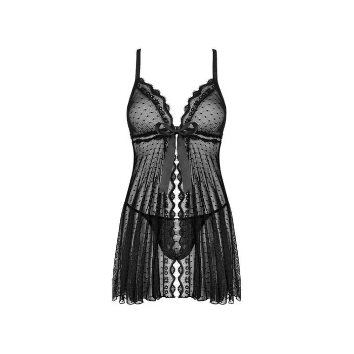 Obsessive OBSESSIVE MARRBEL BABYDOLL THONG SET LXL Male Sex Toys Obsessive OBSESSIVE MARRBEL BABYDOLL THONG SET LXL Male Sex Toys