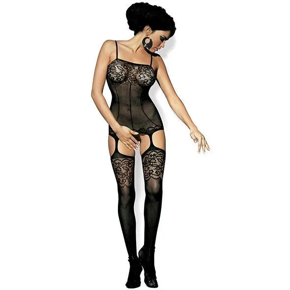 Obsessive Sexy Lingerie F204 Bodystocking XLXXL Black Obsessive Anal
