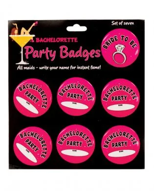 Omg International Male Sex Toys Bachelorette Party Badges Pack Of 7