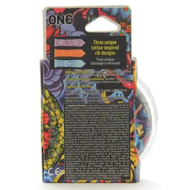 ONE One Tattoo Touch Condoms Vibrators