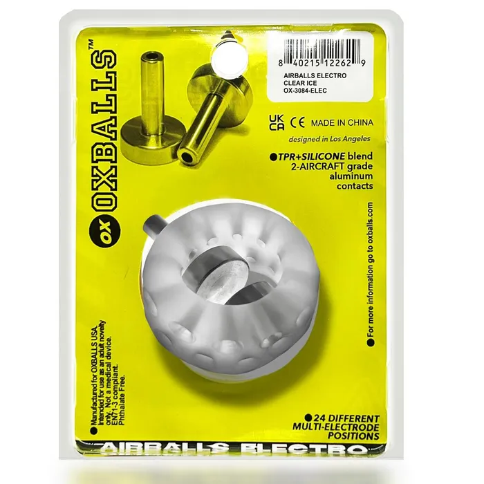 Oxballs OXBALLS Airball Electro Clear Ice Dildos Oxballs OXBALLS Airball Electro Clear Ice Dildos
