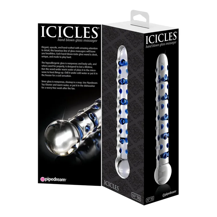 Pipedream Products Dildos Pipedream Icicles No 50 Hand Blown Glass Massager