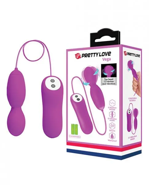 Pretty Love Vega Rotating Head Mini Wand Fuchsia Pretty Love Vibrators