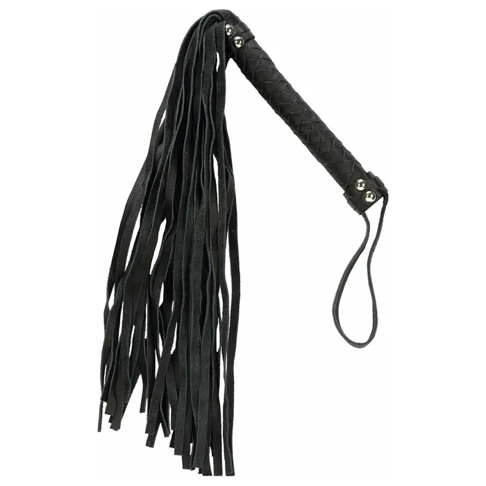 Punishment Anal Punishment Black Whip with Black handle