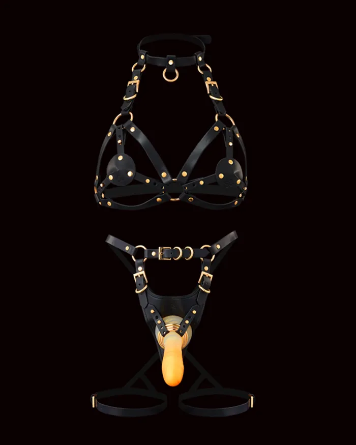 Qiuistore Female Sex Toys Queens Harness