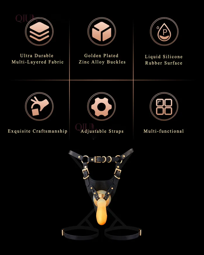 Qiuistore Female Sex Toys Queens Harness