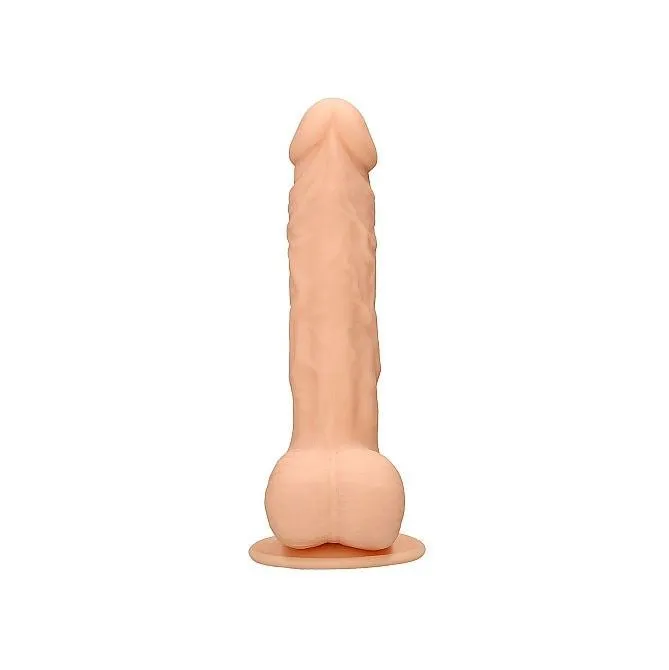 Realrock Dildos Realrock Silicone Dildo with Balls 7 Dual Density Flesh