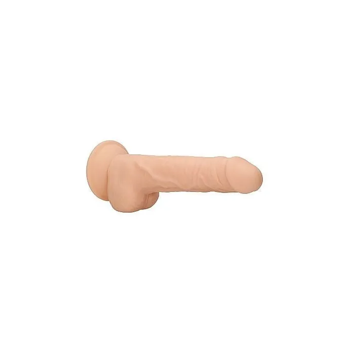 Realrock Dildos Realrock Silicone Dildo with Balls 7 Dual Density Flesh