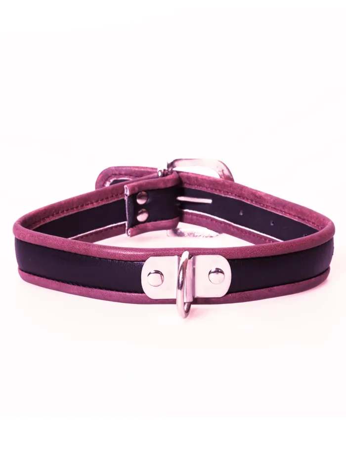 Restraints HonourSkintwocom Black Red Leather Collar