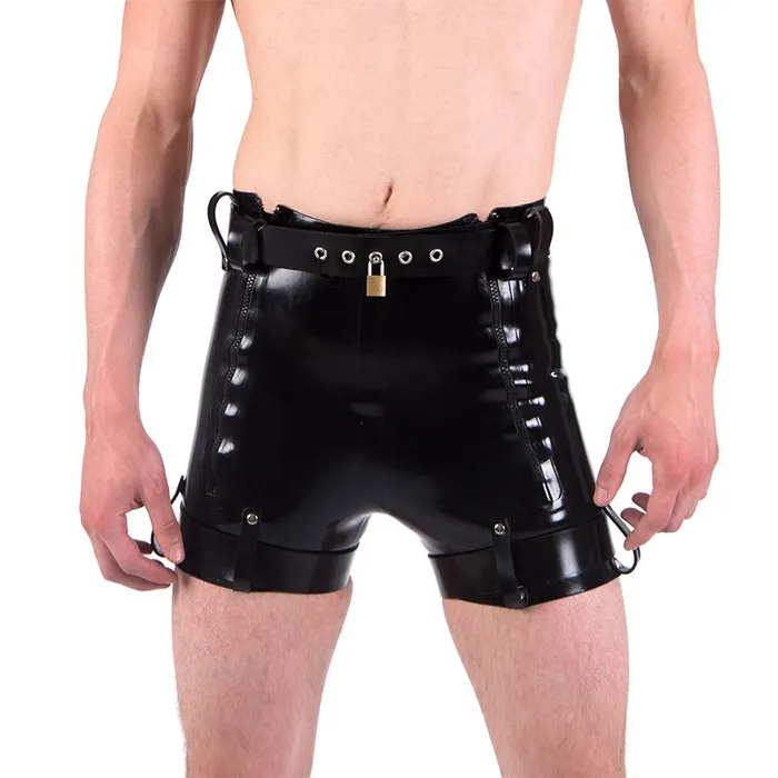 Rubber Chastity Shorts REGULATION Male Sex Toys