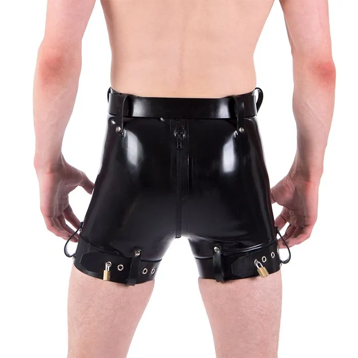Rubber Chastity Shorts REGULATION Male Sex Toys