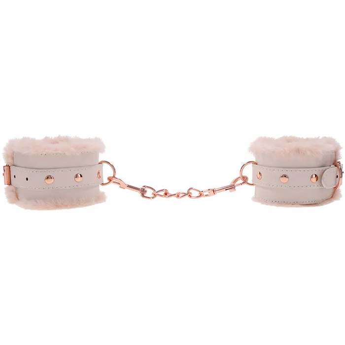 SM Peaches n CreaMe Fur Handcuffs Sex Mischief Vibrators