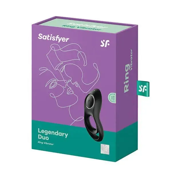 Satisfyer Vibrators Satisfyer Legendary Duo Ring Vibrator Black