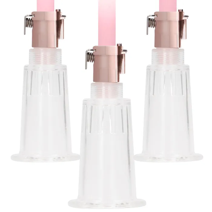 Shots Toys Female Sex Toys Pumped Rose Gold Clitoral Nipple Pump Set in Large Shots Toys Female Sex Toys Pumped Rose Gold Clitoral Nipple Pump Set in Large