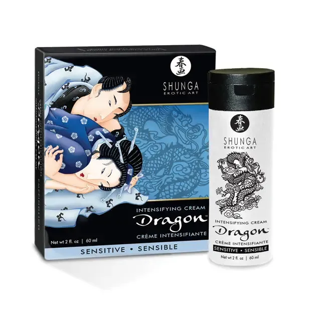 Shunga Vibrators Dragon Sensitive Cream 2 Oz