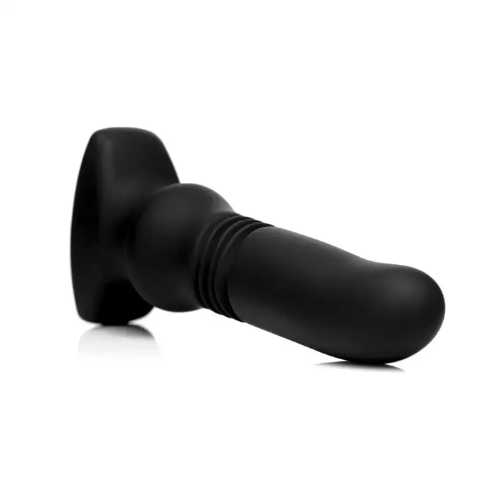Silicone Vibrating And Thrusting Plug With Remote Control Thunderplugs Male Sex Toys