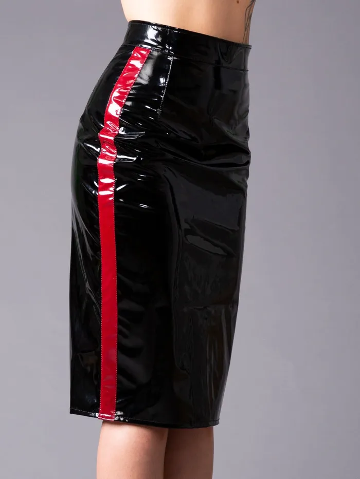 SkinTwocom Male Sex Toys Side Stripe PVC Skirt