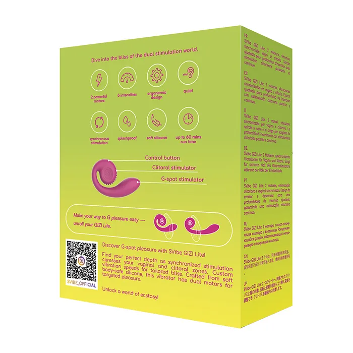 Snail Vibe Vibrators Snail Vibe Gizi Lite Dual Motor Rabbit Style Compact Vibrator