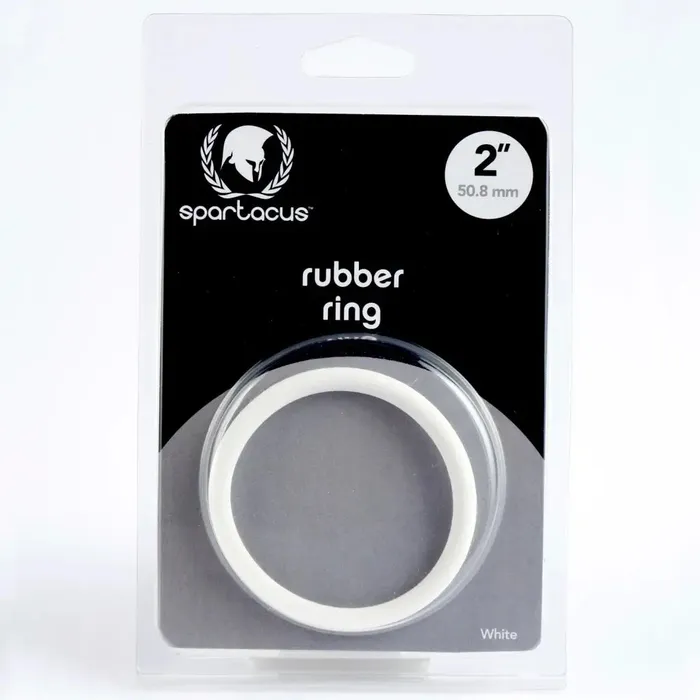 Spartacus 2in White Rubber Ring Male Sex Toys