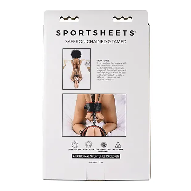 Sportsheets Couples Sportsheets Saffron Chained Tamed 3Piece Bondage Kit