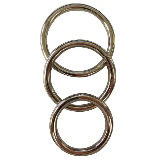 Sportsheets Metal ORing 3Pack Silver Sportsheets Male Sex Toys Sportsheets Metal ORing 3Pack Silver Sportsheets Male Sex Toys