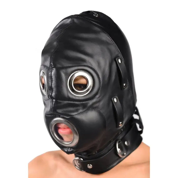 Strict Leather Total Lockdown Leather Hood Restraints