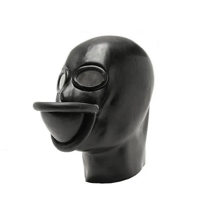 Studio Gum Studio Gum Heavy Rubber Urinal Mask Black Size 41 Dildos
