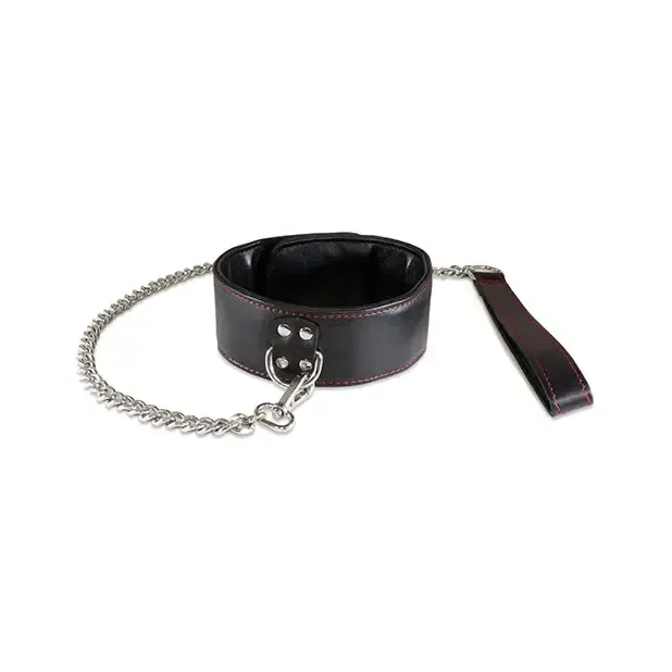 Sultra Leather Anal Sultra Lambskin 2 Collar W24 Chain Black