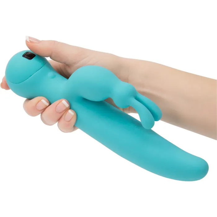 Swan Touch Duo Dual Rabbit Vibrator Rechargeable Teal Swan Vibrators