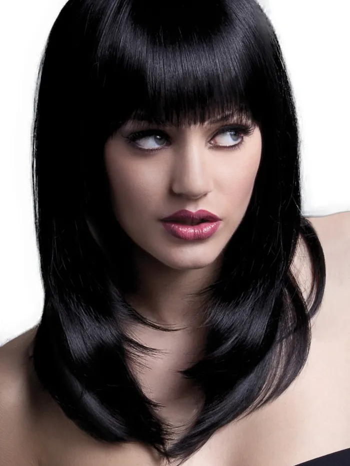 Tanja Feathered Cut With Fringe Black HonourSkintwocom Anal