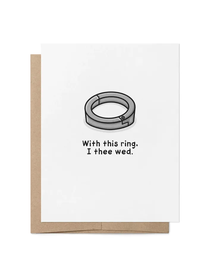 That Queer Card Co Male Sex Toys With This Ring Card