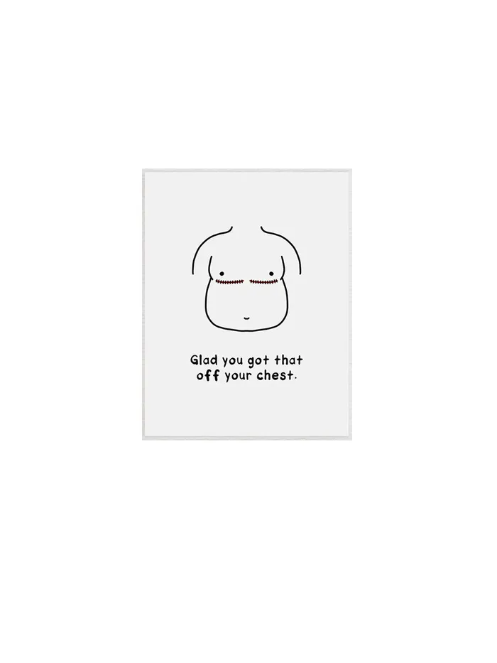 That Queer Card Co Vibrators Glad You Got That Off Your Chest Greeting Card