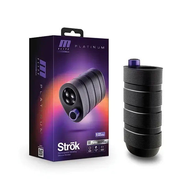 Vibrators Blush M Elite Platinum Strok Black Blush
