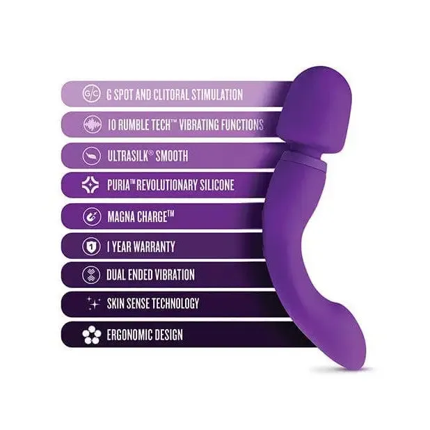 Vibrators Blush Wellness Dual Sense Double Ended Massager Purple Blush Vibrators Blush Wellness Dual Sense Double Ended Massager Purple Blush