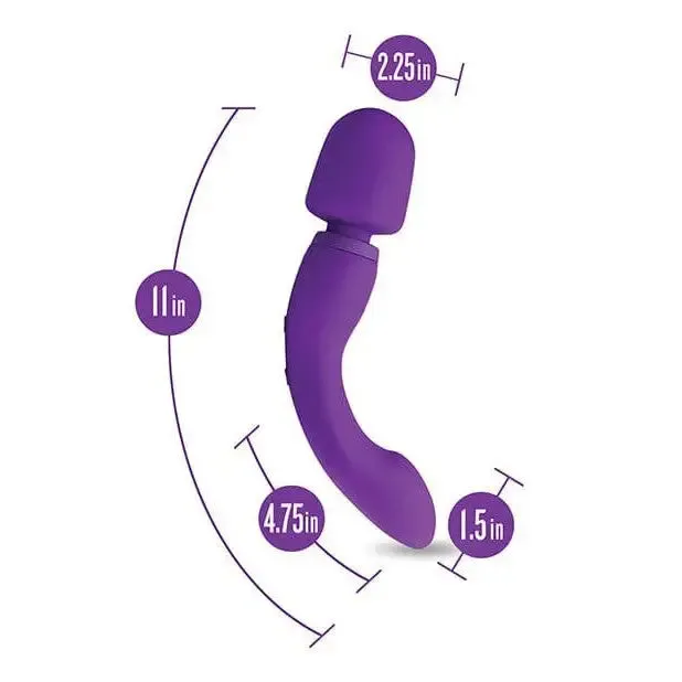 Vibrators Blush Wellness Dual Sense Double Ended Massager Purple Blush Vibrators Blush Wellness Dual Sense Double Ended Massager Purple Blush