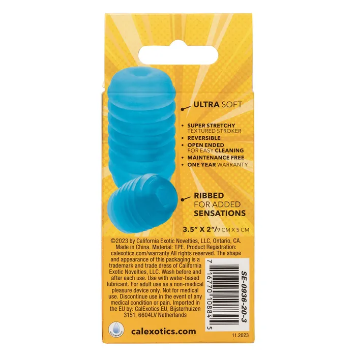 Vibrators CalExotics CaleXOtics Pop Sock Ribbed Blue