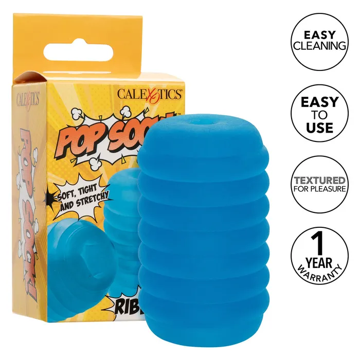 Vibrators CalExotics CaleXOtics Pop Sock Ribbed Blue