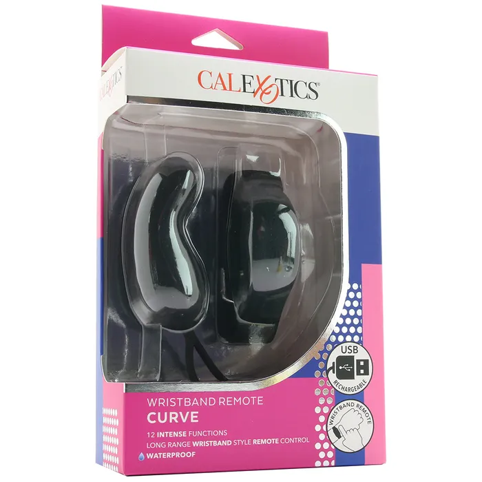 Vibrators CalExotics Curve Vibe with Wristband Remote Vibrators CalExotics Curve Vibe with Wristband Remote