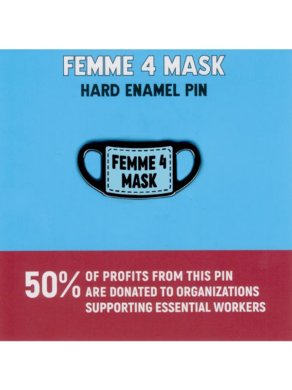 Vibrators Femme 4 Mask Pin Dissent Pins