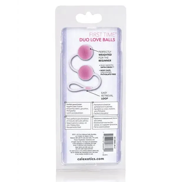 Vibrators First Time Love Balls Duo Lover CalExotics Vibrators First Time Love Balls Duo Lover CalExotics