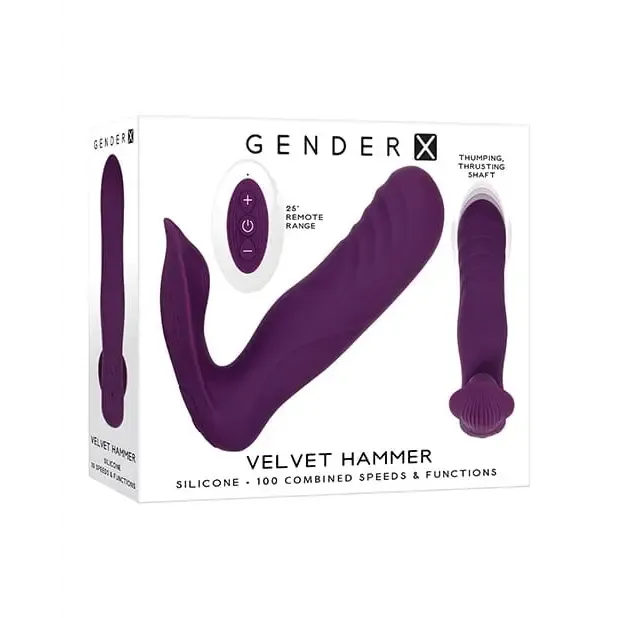 Vibrators Gender X Gender X Velvet Hammer Wearable Vibe