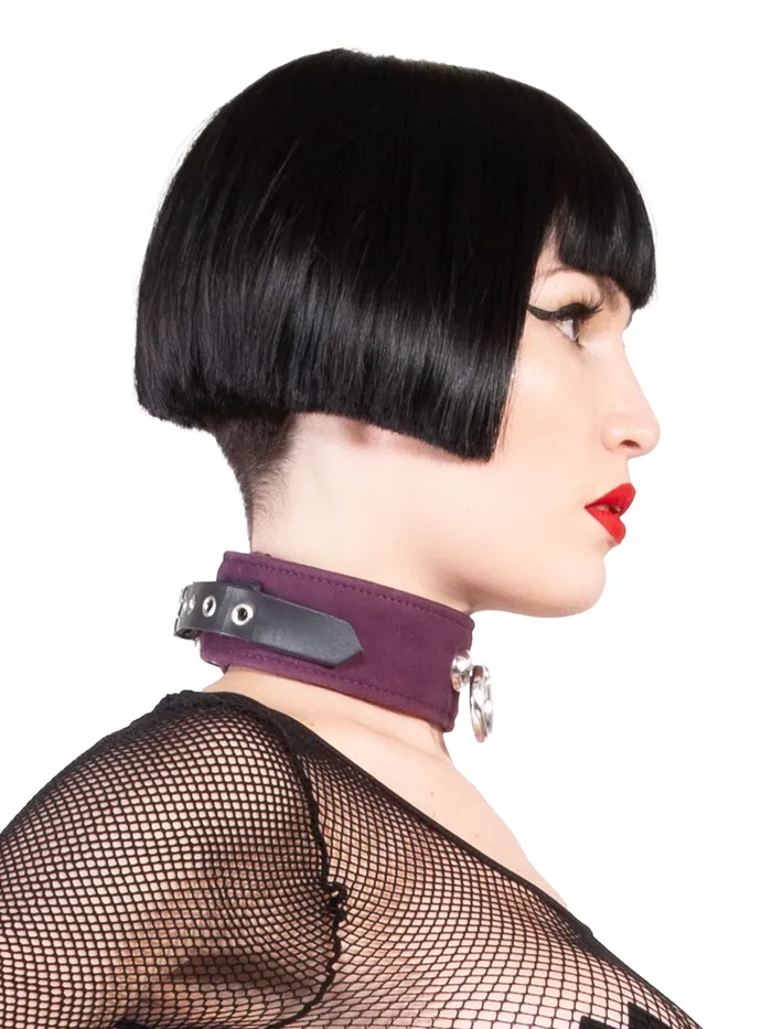 Vibrators HonourSkintwocom Sensual Suede Collar Purple Vibrators HonourSkintwocom Sensual Suede Collar Purple