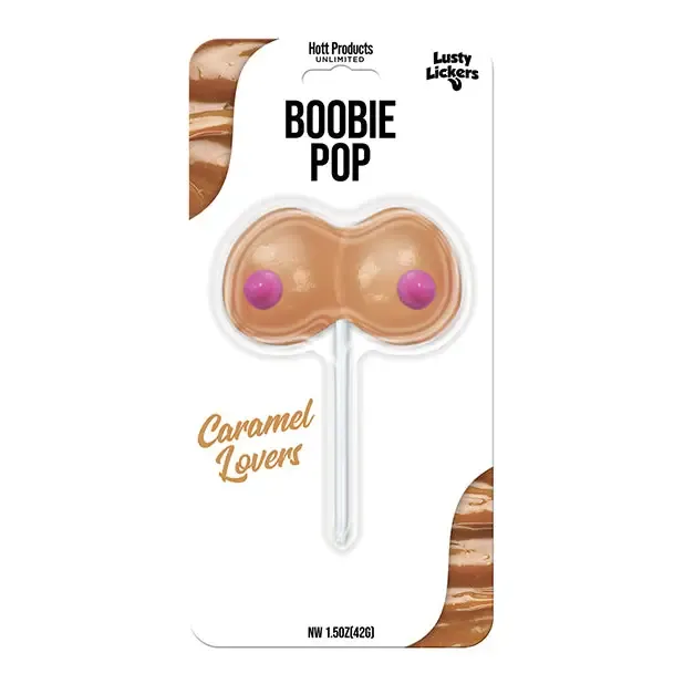 Vibrators Hott Products Unlimited Boobie Pop Caramel Lovers